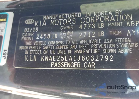 2018 Kia Stinger Premium из США, поврежденный, VIN KNAE25LA1J6032792